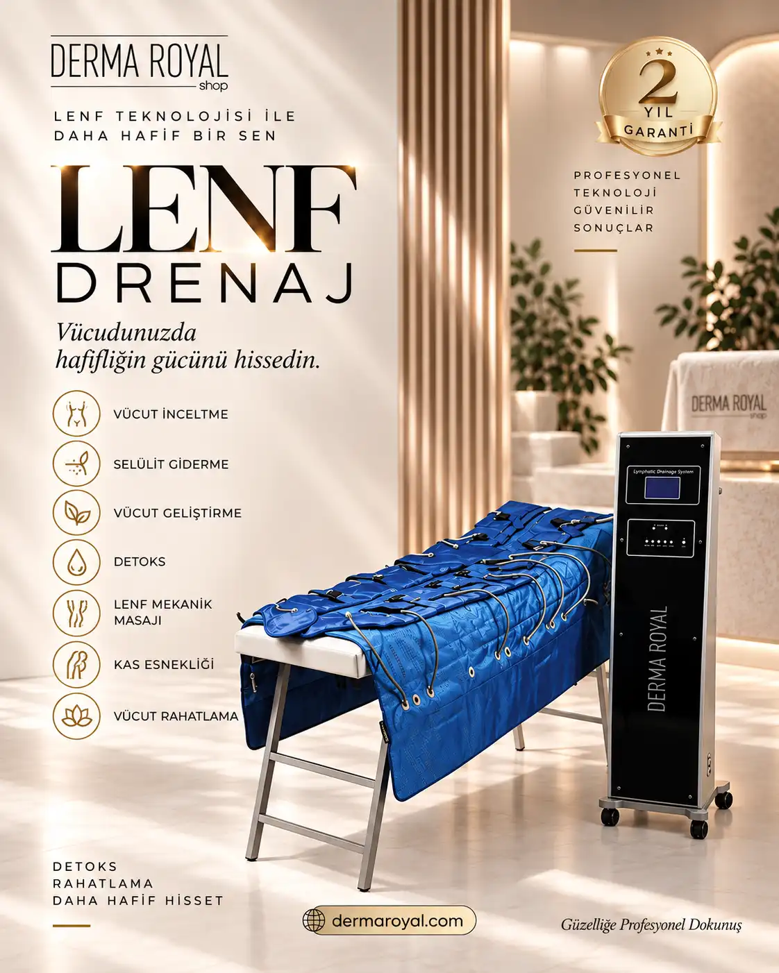 Lenf Drenaj Profesyonel Basınçlı Vücut Bakım Sistemi 1
