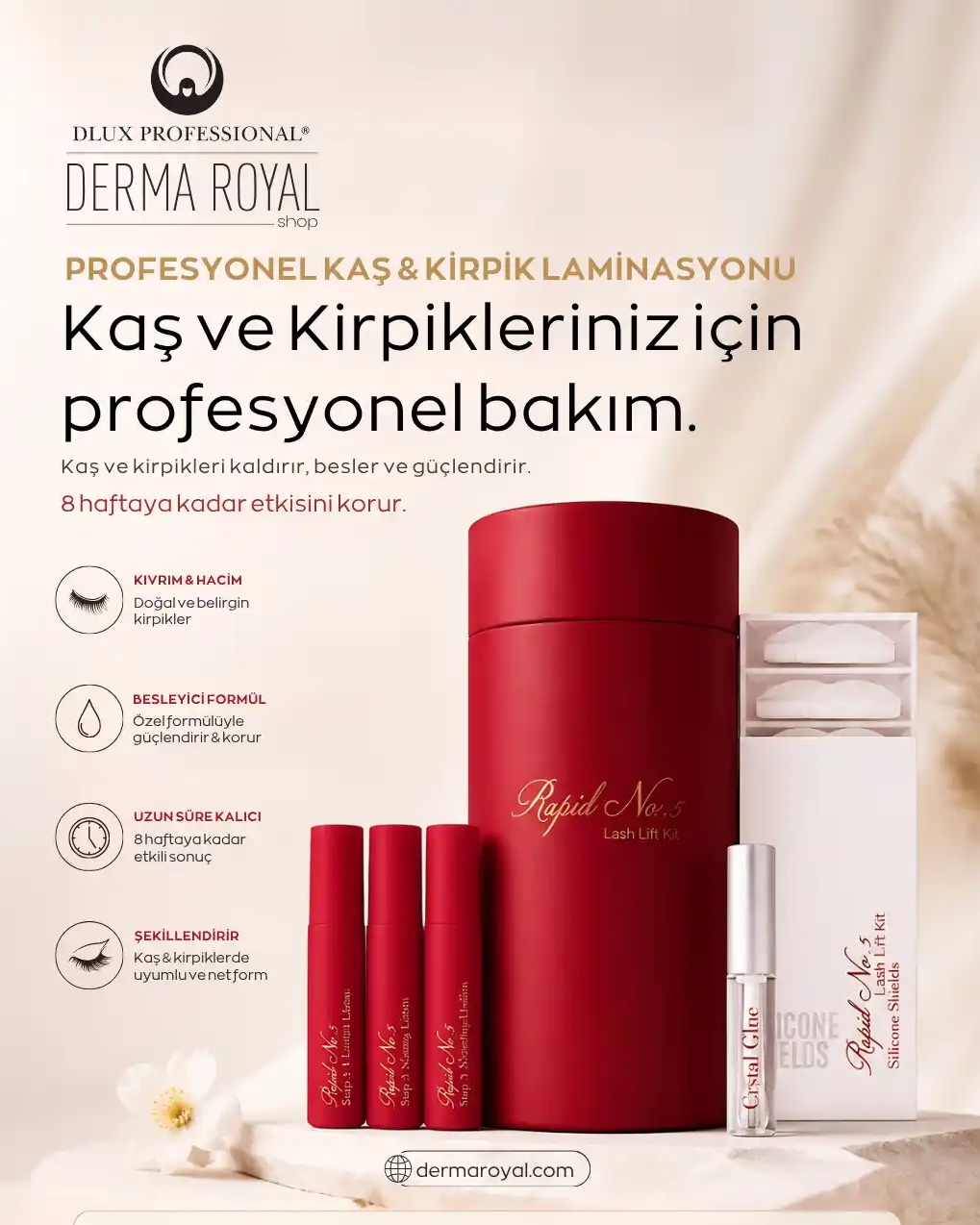 Rapid No.5 Lash Lift Kit – Profesyonel Kaş & Kirpik Laminasyonu